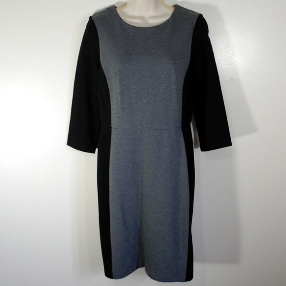Talbots  3/4 Sleeve Knit Sheath Dress Slimming - Picture 1 of 5